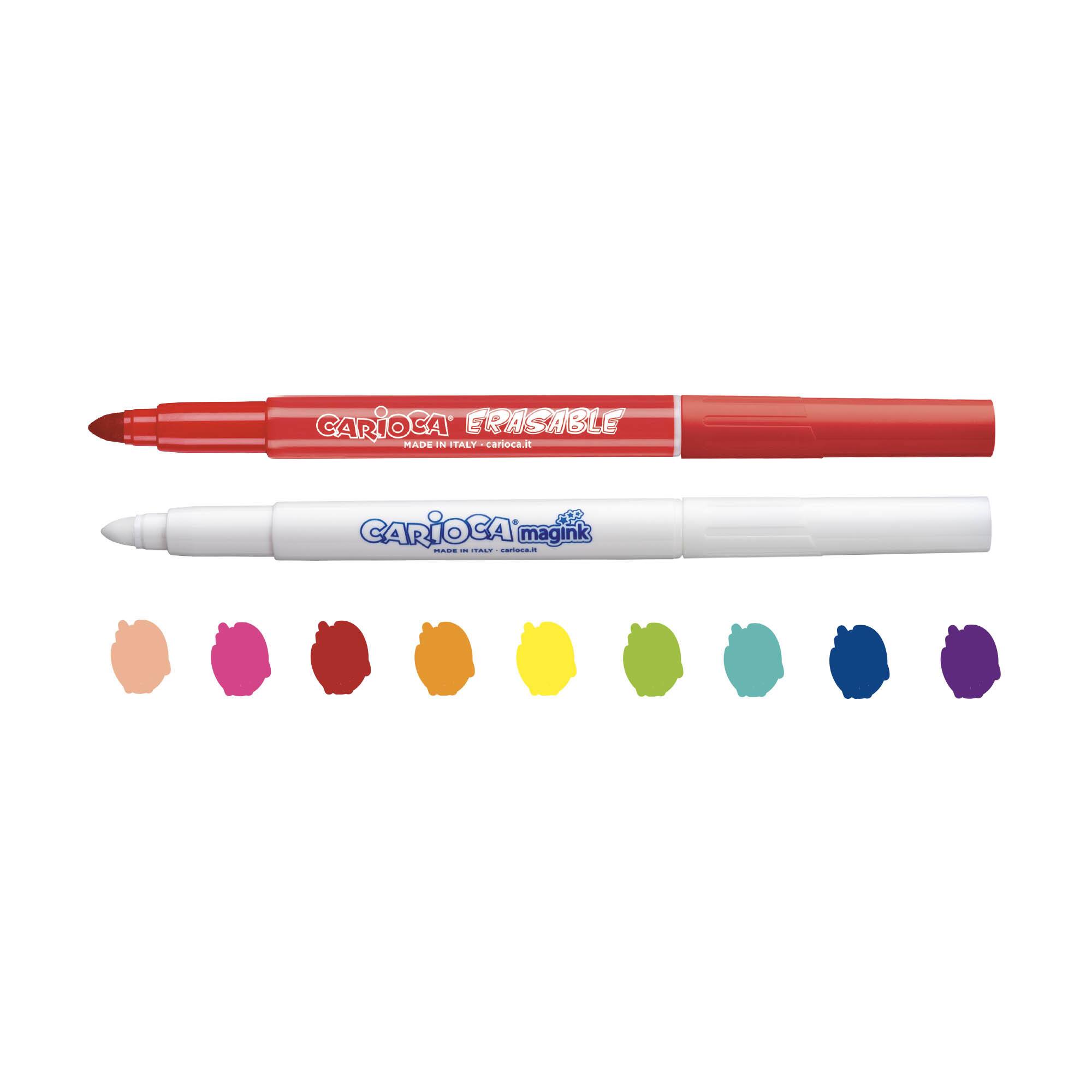 CARIOCA® 6mm Magic Erasable Felt Tip Pen Set